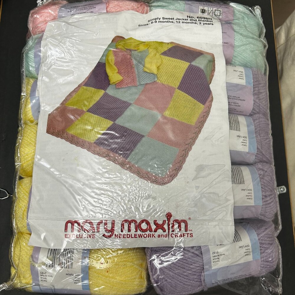 Mary Maxim | Simply Sweet Jacket and Blanket | 6038N